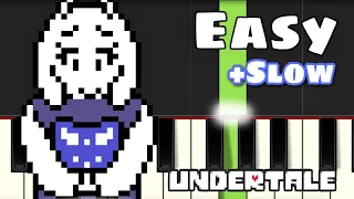 Undertale OST: 085 - Fallen Down | EASY SLOW Piano Tutorial