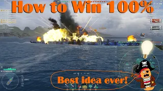 World of Warships Genius Tactic Instant Win!