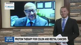 Proton therapy for colon and rectal cancers