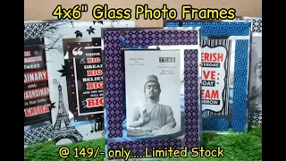 4x6 Glass Photo Frame @ 149/- only...#photoframe #cheapgifts #wholesalegifts #myalbumzone #giftshop