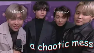 BTS being chaotic for 7 minutes straight