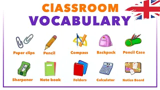 Classroom Objects - Classroom Vocabulary | Learn English Vocabulary