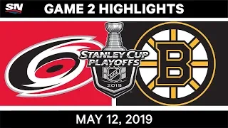 NHL Highlights | Hurricanes vs. Bruins, Game 2 – May 12, 2019