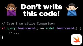 Don't write this code! (use String.compare() instead 😌)