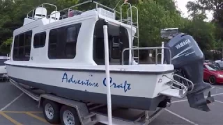 2000 Adventure Craft 2800 Trailerable Houseboat For Sale on Norris Lake - SOLD!