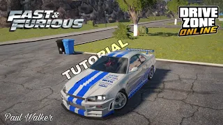 Paul walker skyline GTR livery Tutorial in #Drivezoneonline | Fast & Furious livery | Driver laxh25