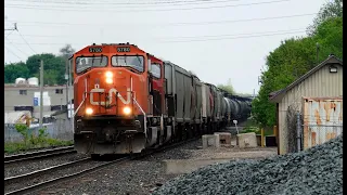RAILREEL More CN Fast Freights Ingersoll & Woodstock Ontario May 13 2024