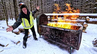 Building a $5 Maple Syrup Evaporator worth THOUSANDS! (for the off grid cabin)