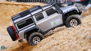 HB ZP1001 RC Crawler unboxing and first test drive with the Traxxas TRX4 Clone!