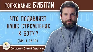 Что подавляет наше стремление к Богу (Мк. 4:18-19)?  Священник Стахий Колотвин