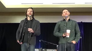 Supernatural Vancouver 2018 Jared Padalecki and Jensen Ackles Gold Panel