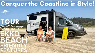 Winnebago EKKO | TOUR | EKKO BEACH FRIENDLY FEATURES | OUTDOOR SHOWER | VANLIFE | RVLIFE | TRAVEL