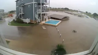 2018 flood time lapse in Kingsland, Texas