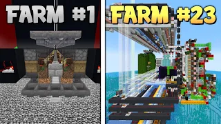 I Built EVERY Automatic Farm in Hardcore Minecraft!