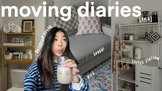 MOVING DIARIES [ep.4]: building my dream coffee station, bathroom decor + we finally got a couch!!