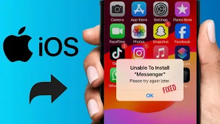 How to fix Unable to install apps on iphone ios 17 2024