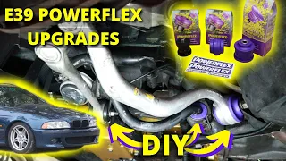 BEST E39 Front Suspension Mod! Powerflex Front Bushings x3 (DIY)