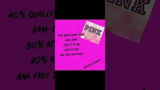Black Friday deal today at Victoria secret #blackfriday #pink