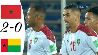 الهدف الثاني للمنتخب المغربي 2-0 هدف برقوق |  المغرب ضد غينيا بيساو