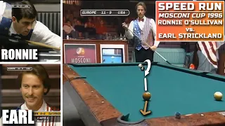 Earl Strickland vs Ronnie O'Sullivan Mosconi Cup 1996 | Kamui Speed Run