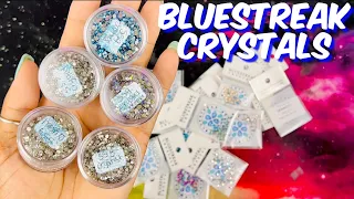 UNBOXING HAUL BLUESTREAK CRYSTALS | SERENITY CRYSTALS| DIY | SWAROVSKI DUPE | COLORS AND SIZES