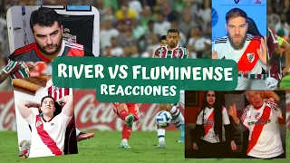 Las Mejores reacciones de Hinchas a Fluminense 5 - 1 River || COPA LIBERTADORES