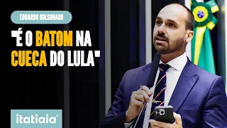 'LULA ESTÁ REGULAMENTANDO A UBER A MANDO DE BIDEN', DIZ EDUARDO BOLSONARO