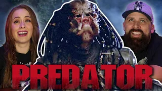 My Wife is Team PREDATOR! Her First Time Watching Predator (1987) Reaction & Commentary Review