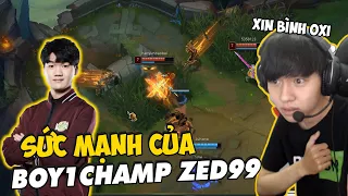 CẨM NANG THÁCH ĐẤU: CÁCH MÀ BOY1CHAMP ZED99 KIỂM SOÁT GAME ĐẤU CỰC KỲ ĐỈNH CAO | BLV VĂN TÙNG