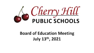 BOE Meeting 7/13/21