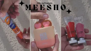 Testing CUTE & WEIRD Lipstick & Lip Gloss From MEESHO Starting ₹55 | Part 2 | Anshika Maheshwari |