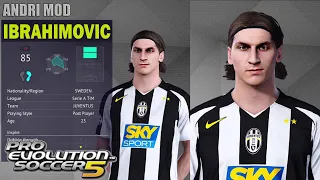 PES 2021 FREE DOWNLOAD FACE ZLATAN IBRAHIMOVIC JUVENTUS