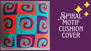 SPIRAL Crochet Square for Blankets and Sofa Throws 👉Step by Step Tutorial For Beginners @sara1111