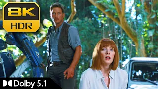8K HDR | Finding The Lost Kids - Jurassic World | Dolby 5.1