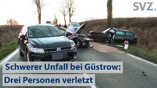 Schwerer Unfall auf der B103 mit drei Verletzten (vom 12.01.2021)