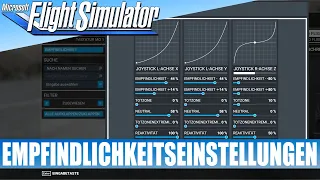 Empfindlichkeitseinstellungen / Neuer Parameter Reaktivität ★ Microsoft FLIGHT SIMULATOR