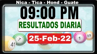 9 PM  Sorteo Loto Diaria Nicaragua 25 Feb 22