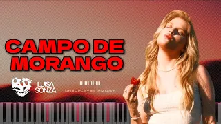 Campo De Morango - Luísa Sonza (Piano cover | Tutorial | Karaoke)