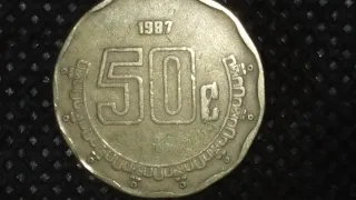 Increíble Moneda De 50 Centavos Con Error Año 1987/Cuanto Vale