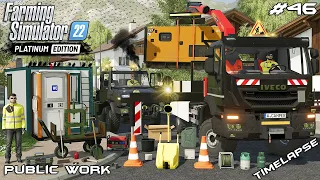 STARTING a new CONSTRUCTION SITE in the TOWN | Public Work | Farming Simulator 22 | Episode 46