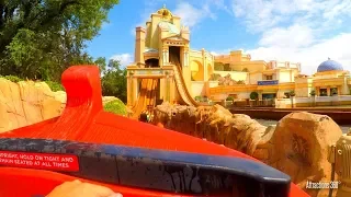 [4K] Atlantis Water Coaster Dark Ride - SeaWorld Orlando, Florida