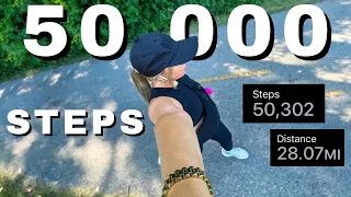 I Walked 50,000 Steps In A Day For 50,000 SUBSCRIBERS