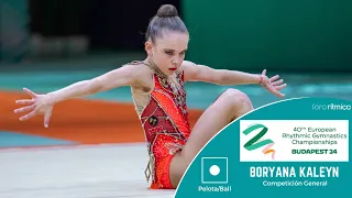 Stiliana Nikolova (BUL) - Pelota/Ball - CLASIFICACIÓN - Budapest EC 2024