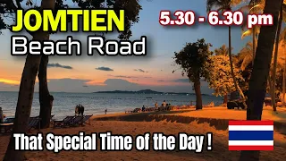 Jomtien Pattaya Beach Road in the Evening. 5.30 to 6.30pm 🇹🇭
