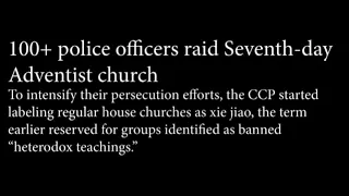 Церковь АСД. Церковные рейды. Члены избиты, Библии конфискованы и разграблены.