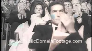 38th Annual Academy Awards Oscars 1965 Newsreel PublicDomainFootage.com