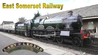 Lady of Legend. Steam locomotive footplate ride. East Somerset Railway.