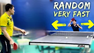 How to do Forehand Topspin move randomly all over the table | High level