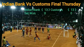 Indian Bank Vs Customs Final first set