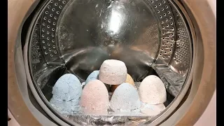 Experiment - Bath Bombs  - in a Washing Machine